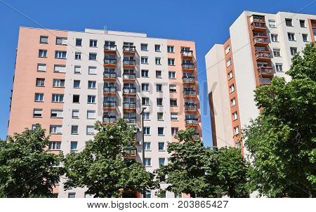 High new apartmen buildings in the city