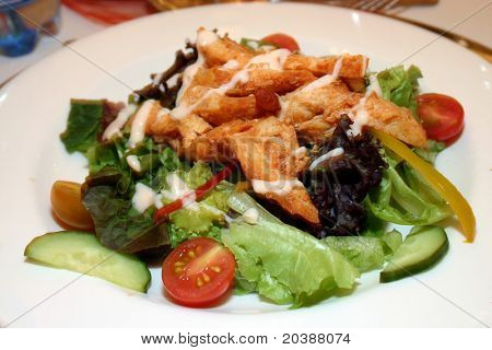 Démarreur sain de légumes et de poulet