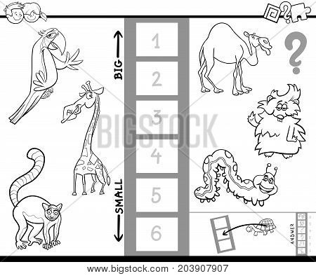 Find Biggest Animal Game For Coloring