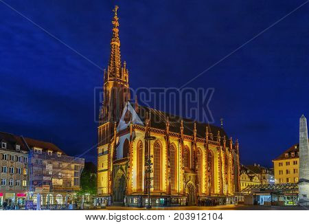 Marienkapelle is a Roman Catholic church located at the Unterer Markt (market square) of the town of Wurzburg Germany