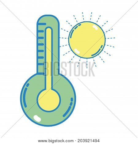 thermometer measure instrument to know the temperature vector illustration