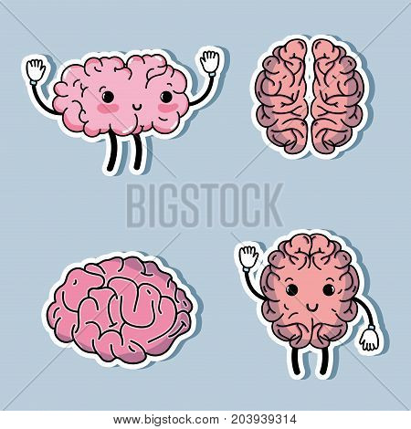 set knowledge education with creative icon vector illustration