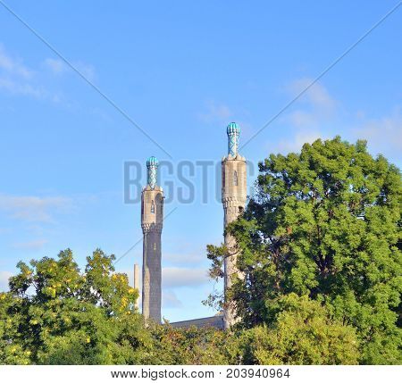 Saint Petersburg Mosque on Petrograd Side Russia.