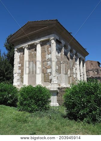 19.06.2017 Roma Italy: The Temple of Fortune Virile
