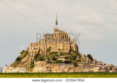 Le Mont-Saint-Michel off the country's northwestern coast at the mouth of the Couesnon River near Avranches in Normandy France