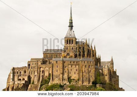 Le Mont-Saint-Michel off the country's northwestern coast at the mouth of the Couesnon River near Avranches in Normandy France