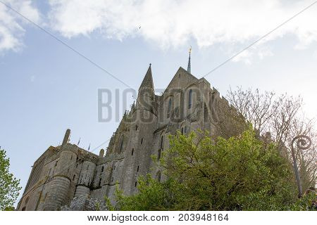 Le Mont-Saint-Michel off the country's northwestern coast at the mouth of the Couesnon River near Avranches in Normandy France