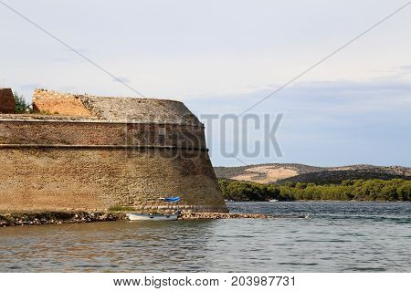 Sibenik St. Nicholas Fortress / 16 century St. Nicholas fortress (Croatia)