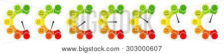Seven Faces Color Barometer Public Opinion Vertical