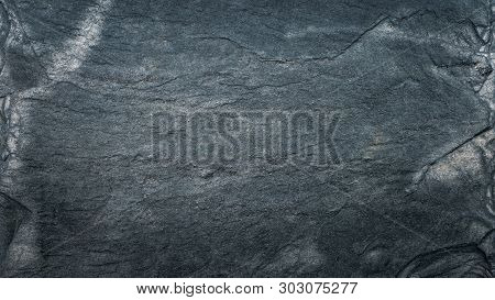 Dark Grey Black Slate Texture, Floortile, Background. Rough Texture With Fine Details.