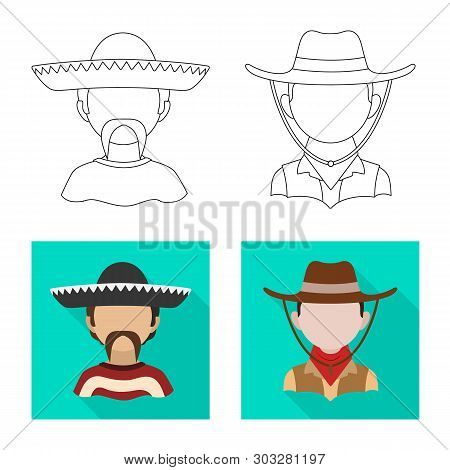 Vector Design Of Imitator And Resident Icon. Set Of Imitator And Culture Vector Icon For Stock.