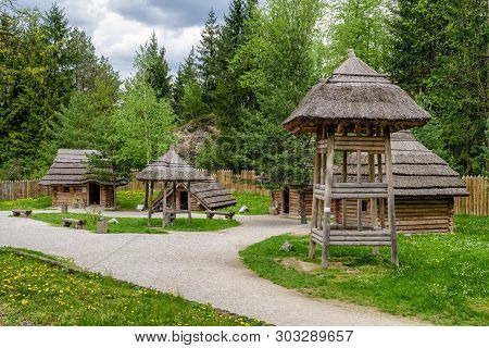 Strecno, Slovakia - May 1: Medieval Village Paseka On May 1, 2019 In Strecno