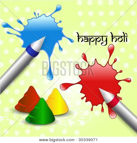 splash colorato Vector holi pichkari