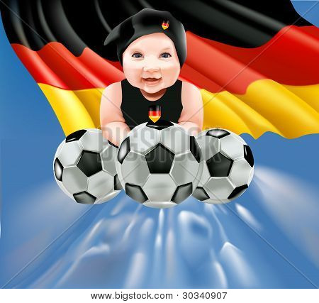 mesh.eps de bebê futebol