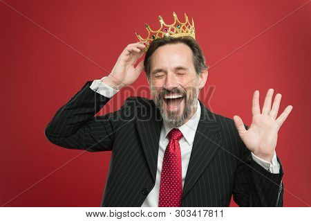 Become King Ceremony. I Am Just Superior. Award And Achievement. Feeling Superiority. Being Superior