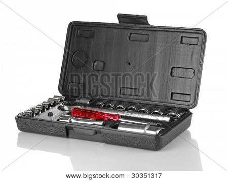 Tool kit isolata on white