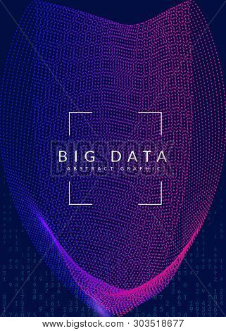 Big Data Learning. Digital Technology Abstract Background. Artificial Intelligence Concept. Tech Vis