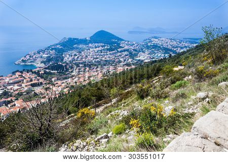 View Of Dubrovnik City From The Top Of Mount Srd
