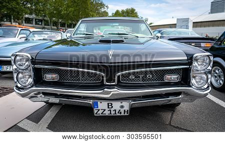 Berlin - May 11, 2019: Muscle Car Pontiac Gto, (first Generation). 32th Berlin-brandenburg Oldtimer 