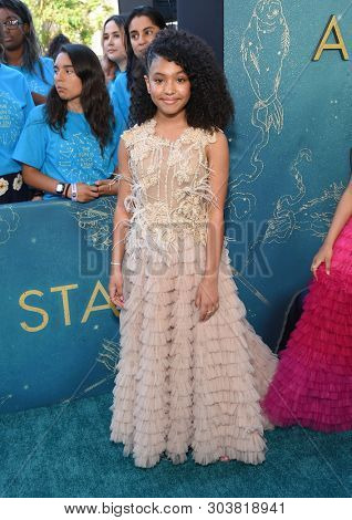 LOS ANGELES - MAY 13:  Actress Anais Lee  arrives for the'The Sun Is Also A Star' World Premiere on May 13, 2019 in Los Angeles, CA                