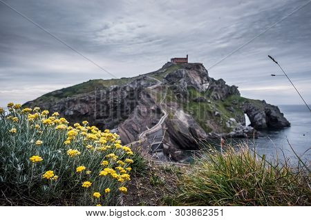 The Coast From San Juan De Gaztelugatxe, Bridge And Stone Stairs