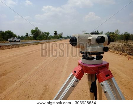 Surveying For Construction Work Using A Level Camera