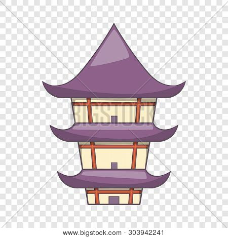 Buddhist Temple Icon. Cartoon Illustration Of Buddhist Temple Vector Icon For Web