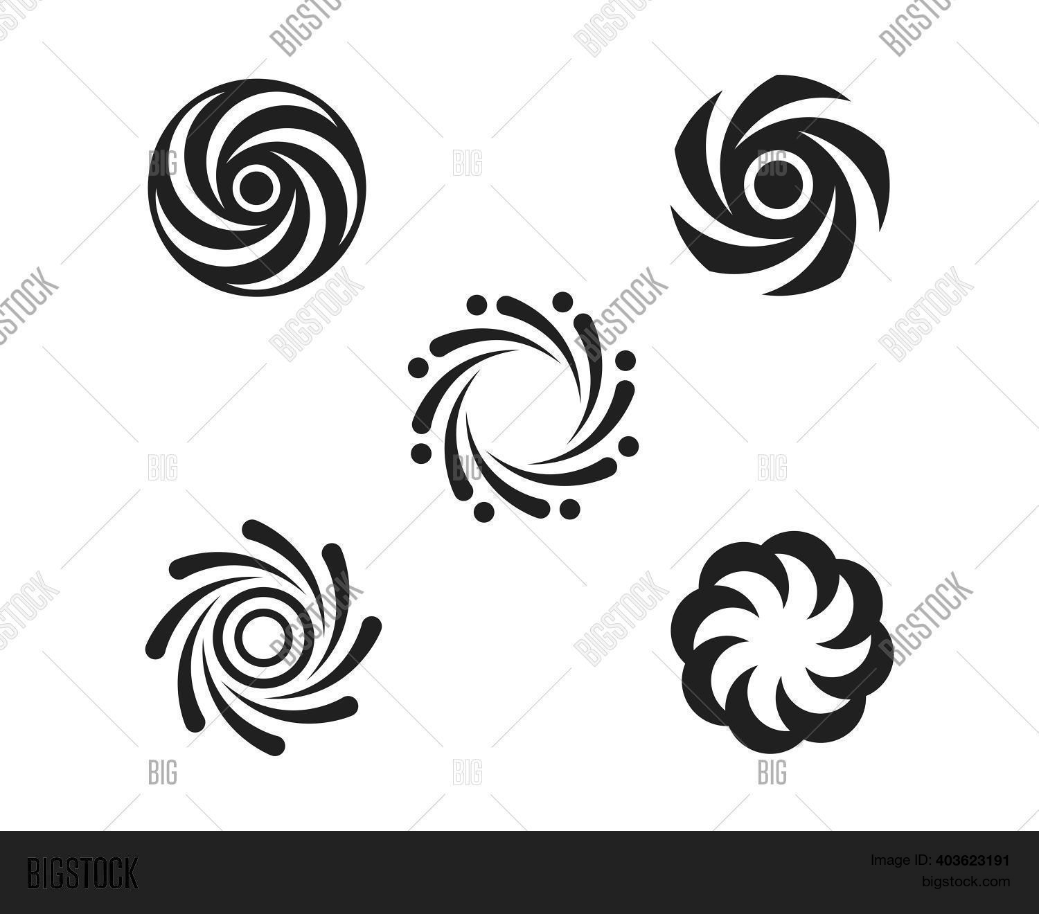 Vortex Logo Icon Wave Vector & Photo (Free Trial) | Bigstock
