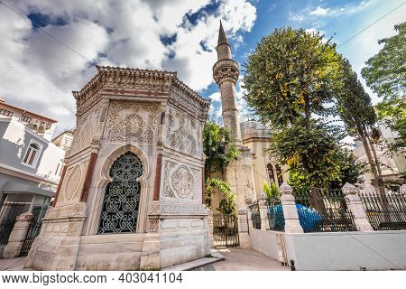 Kececizade Fuad Pasa Turbesi Mosque In Istanbul, Turkey.