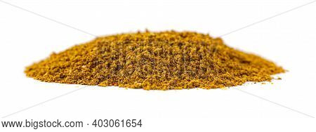 Pile Of Khmeli Suneli Isolated On White Background. Georgian Food Ingredient