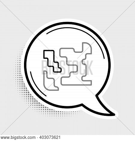 Line Gaseous Icon Isolated On Grey Background. Changing The State Of Matter In Gas. Colorful Outline