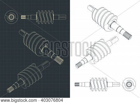 Spiral Feed Screw Drawings