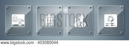 Set Pie Chart Infographic, Financial Growth And Coin, Business Finance Report And Failure Stocks Mar