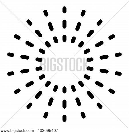 Firework Congratulation Icon. Outline Firework Congratulation Vector Icon For Web Design Isolated On