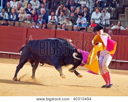 Sevilla-20 maj: Novilladas i Plaza De Toros De Sevilla. Novillero: Conchi Rios. 20 Maj 2012 i Se