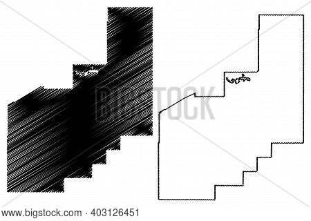 Quay County, New Mexico (u.s. County, United States Of America, Usa, U.s., Us) Map Vector Illustrati