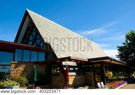 Baddeck, Canada - August 13, 2016: Alexander Graham Bell National Historic Site