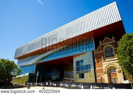 Perth, Australia - September 12, 2020: The Western Australian Boola Bardip Museum
