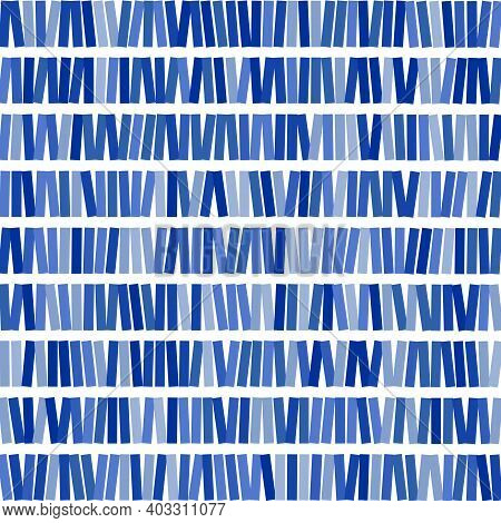 Abstract  Image Of Blue Sticks On White Background