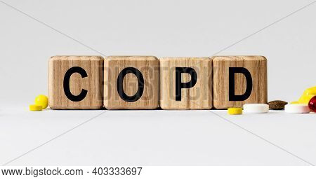 Cubes With The Word Copd On Them. Care Concept.