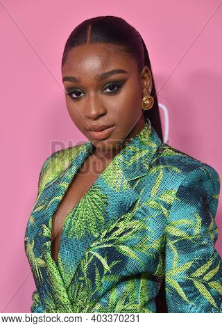 LOS ANGELES - DEC 12:  Normani Kordei arrives for the Billboard's 2019 Women in Music on December 12, 2019 in Hollywood, CA