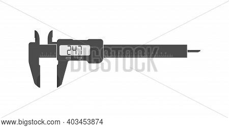 Caliper. Simple Vector Icon Isolated On A White Background. Flat Style