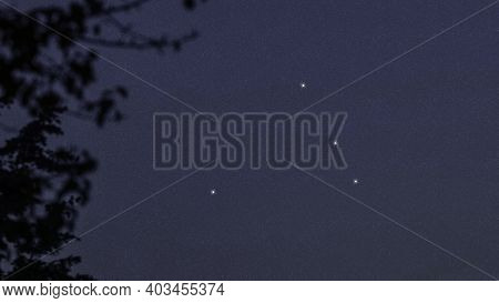 Triangulum Australe Star Constellation, Night Sky, Cluster Of Stars, Deep Space, Southern Triangle c
