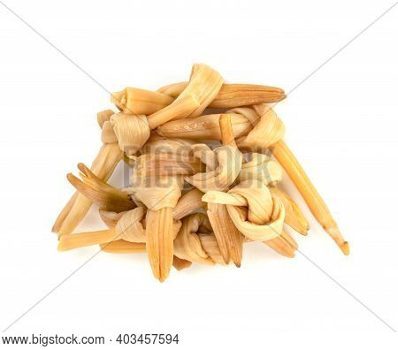 Day Lily Or Hemerocallis Lilioasphodelus Isolated On White Background