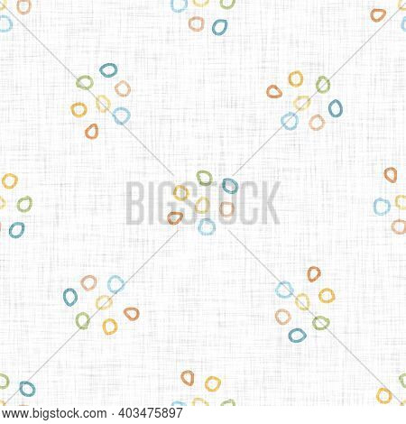 Cute Rainbow Scribble Doodle Background. Hand Drawn Whimsical Motif Seamless Pattern. Naive Simple C
