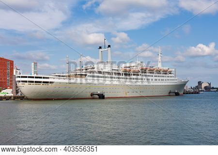 Rotterdam, The Netherlands - August 08, 2009: View At Ss Rotterdam, Former Liner Today Used As Museu