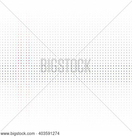 Background With Gray,red And Blue Dots On White