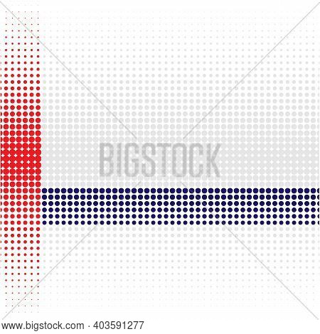 Background With Gray,red And Blue Dots On White
