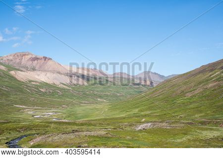 The Valley Of Breidavik In East Iceland