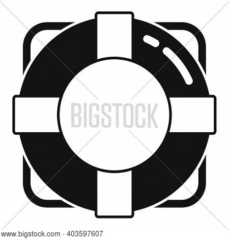 Guard Lifebouy Icon. Simple Illustration Of Guard Lifebouy Vector Icon For Web Design Isolated On Wh